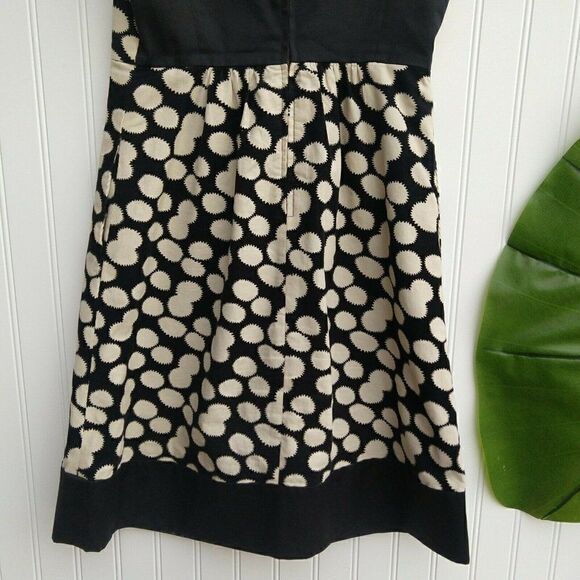 Anthropologie Leifnotes Notched Polka Dots Corduroy Dress Size 0 Sleeveless - Picture 9 of 9